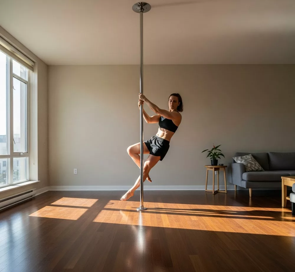 Débuter la pole dance chez soi : guide complet